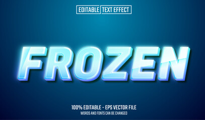frozen editable text effect