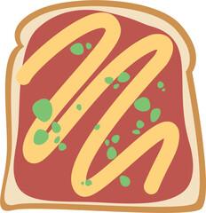 cheese ketchup toast