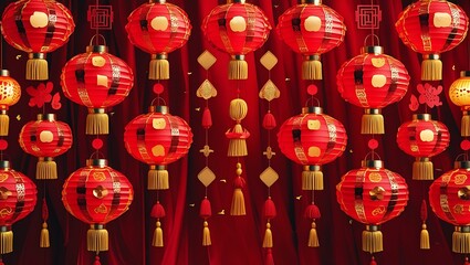 Fototapeta premium Chinese New Year lanterns