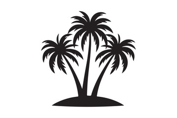 Obraz premium palm tree silhouette