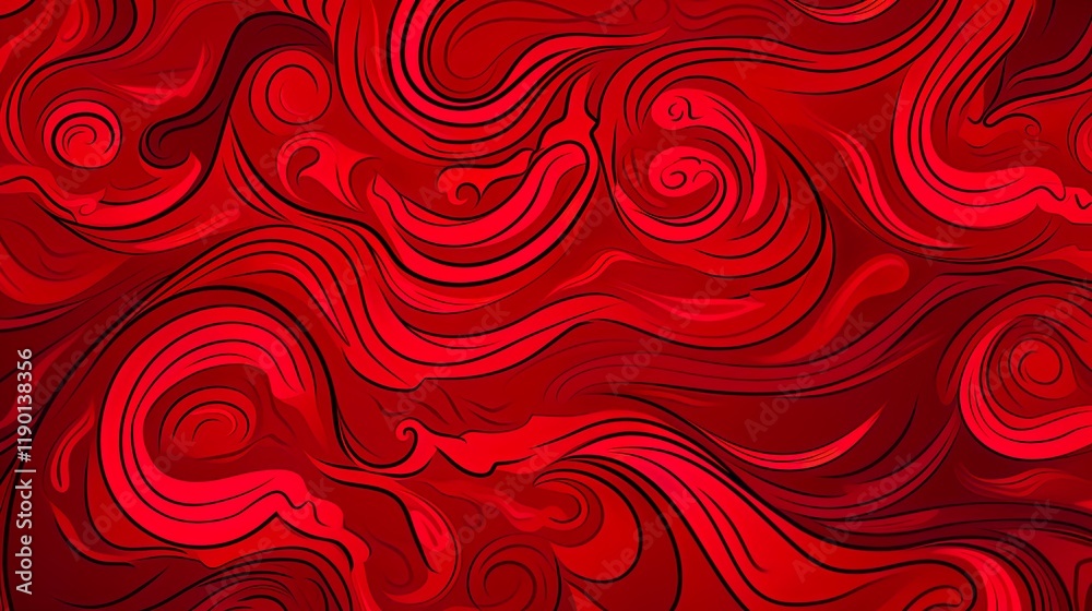 Wall mural chinese traditional background design with abstract pattern in red background chinese red textured p