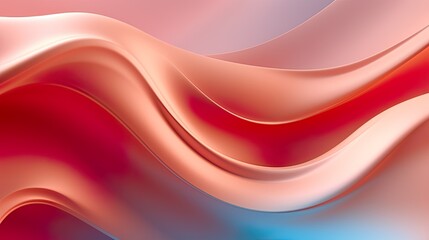 Fototapeta premium Abstract soft waves Beautiful Abstract 3D Background with Smooth Silky Shapes soft forms ..