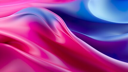 Obraz premium Abstract soft waves Beautiful Abstract 3D Background with Smooth Silky Shapes soft forms ..