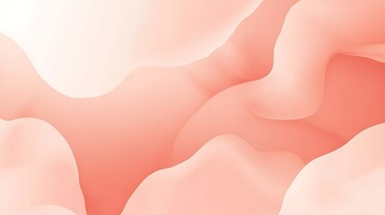 Obraz premium Abstract Peach and White Wave Background Design