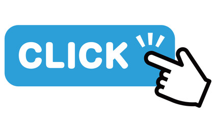 クリックボタンを押す指