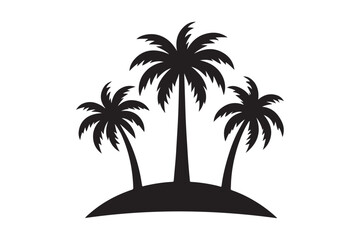 Obraz premium palm tree silhouette