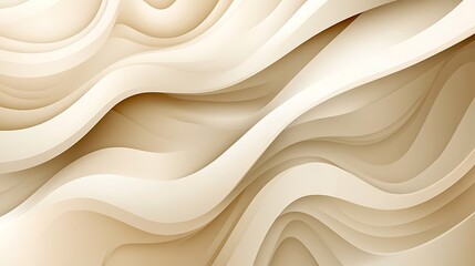 Obraz premium Abstract Beige Waves Flowing Design