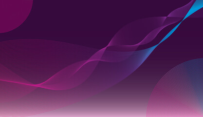 Title: Abstract pink dark blue color design line wave background