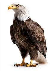 Obraz premium a majestic Eagle standing,Spread your wings position