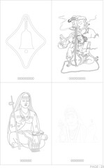 Indian God and goddess vector graphics  