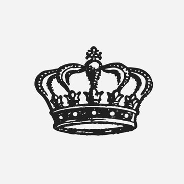 recommend clip art: Black silhouette Vintage ornate royal crown concept