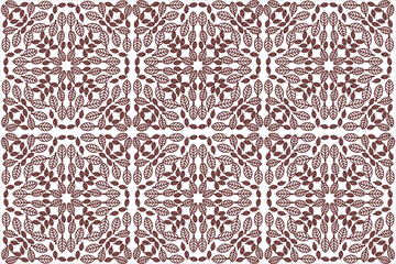 Seamless pattern of decorative leaf. Flat leaves pattern background. Decorative leaf pattern background. Minimalist leaf pattern background.