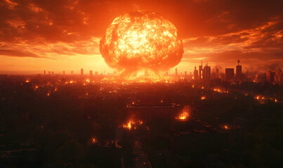 Nuclear Blast Devastation Cityscape