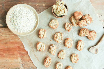 Haferflocken Kekse Hafer Flocken Haferkekse