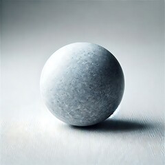 sphere on white generative ai