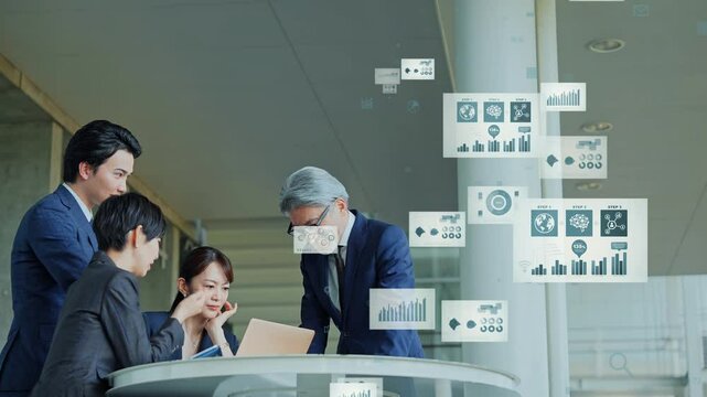 business, marketing, sales, data, dx, digital transformation, teamwork, management, strategy, engineer, analysis, science, statistics, office, conference, meeting, system, document, graph, chart, busi