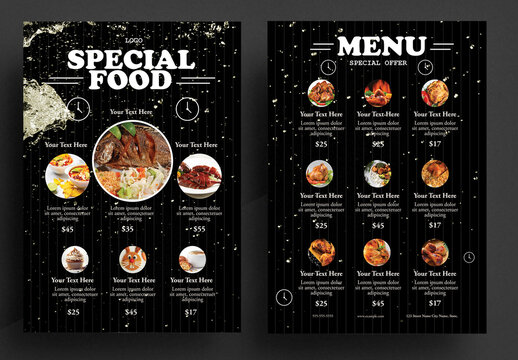 Food Menu Design