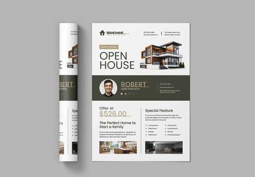 Simple Real Estate Flyer Layout