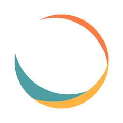 Round Logo Frame. Circular Logo Border