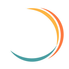 Round Logo Frame. Circular Logo Border