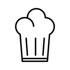 Chef hat icon Outline thin set