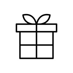 Gift icon Outline thin set