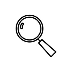 Search icon Outline thin set