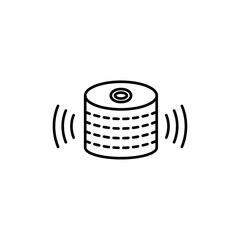 Smart speaker icon Outline thin set