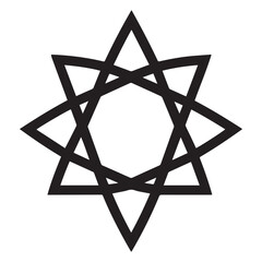 Sacred Geometry Hexagram illustration Vector, Geometry ClipArt Design
