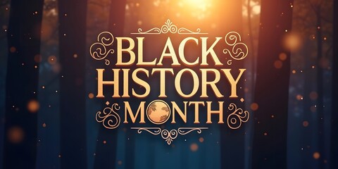 Makeup for design with empty space for the Black History Month holiday symbolizing unity and pride.