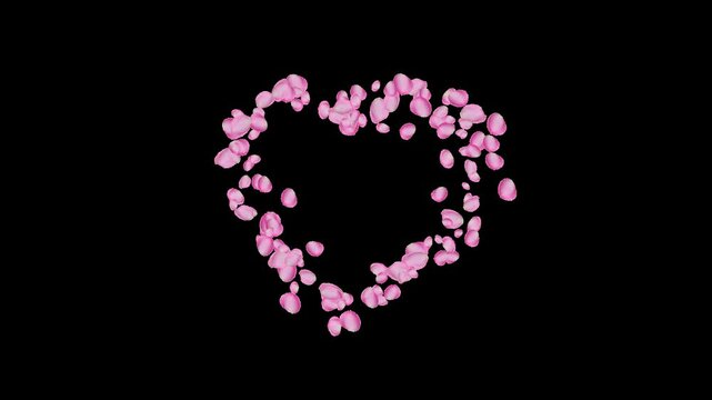 Rose Patel form large Shape heart Transparent overlay