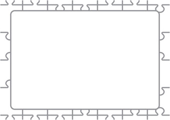 シンプルなジグソーパズルのイラスト