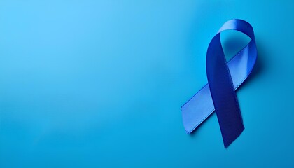 blue awareness ribbon. concern for prostate cancer.  symbolizes anti-torture to children, colon cancer, as well as Chron's disease.