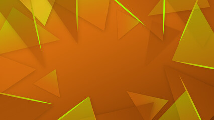 Abstract orange geometrical shapes background design