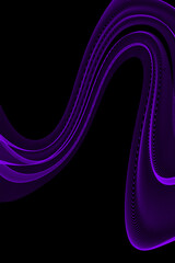 Hypnotic Purple Waves: A Captivating Dance of Energy and Motion
