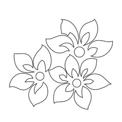 Fototapeta premium Floral Design A classic black and white floral design element featuring elegant, curved leaves and intricate detailing. Ornamental Perfect for use in decorative borders, logos