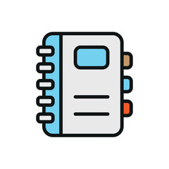 Binder icon featuring a modern and versatile design, ideal for creating a professional vibe in workplace, storage, or project organization-themed projects