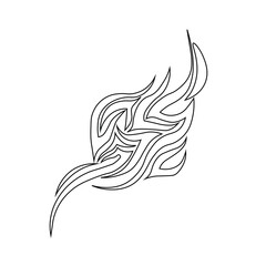 Floral Design A classic black and white floral design element featuring elegant, curved leaves and intricate detailing. Ornamental Perfect for use in decorative borders, logos