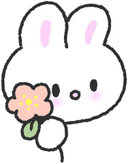 토끼 스티커 © titi.drawing