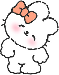 토끼 캐릭터 © titi.drawing