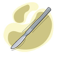 Surgical tools for operations - a scalpel. 