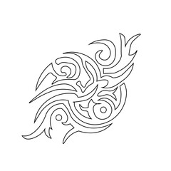 Floral Design A classic black and white floral design element featuring elegant, curved leaves and intricate detailing. Ornamental Perfect for use in decorative borders, logos