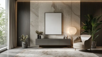 Modern Living Room Design with Elegant Furniture and Neutral Color Palette