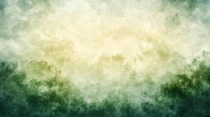 Fototapeta premium Abstract Green and Yellow Cloudy Background with Textured Patterns