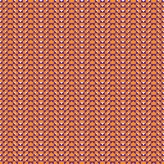 Geometric Half-Circle Pattern with Contrasting Colors. Repeating half-circle pattern arranged in rows and columns. Vibrant colors create an energetic, modern look, ideal for design projects.