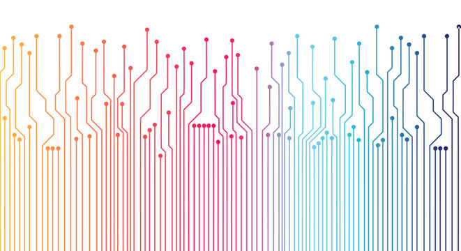 Circuit board chipset Abstract technology background with technological elements. Technology background with hi tech digital data. Vector illustration.
