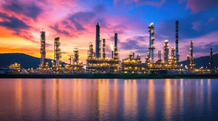 Obraz premium Factory - oil and gas industry.