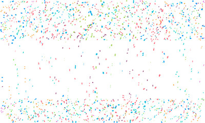 confetti isolated Random Shape Symbol on white background, Multi colored Random Shape Spread confetti design. celebration template.