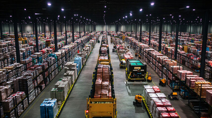AI-powered warehouse robots for sorting and categorizing products in distribution centers.