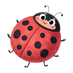 Obraz premium ladybug vector on white background